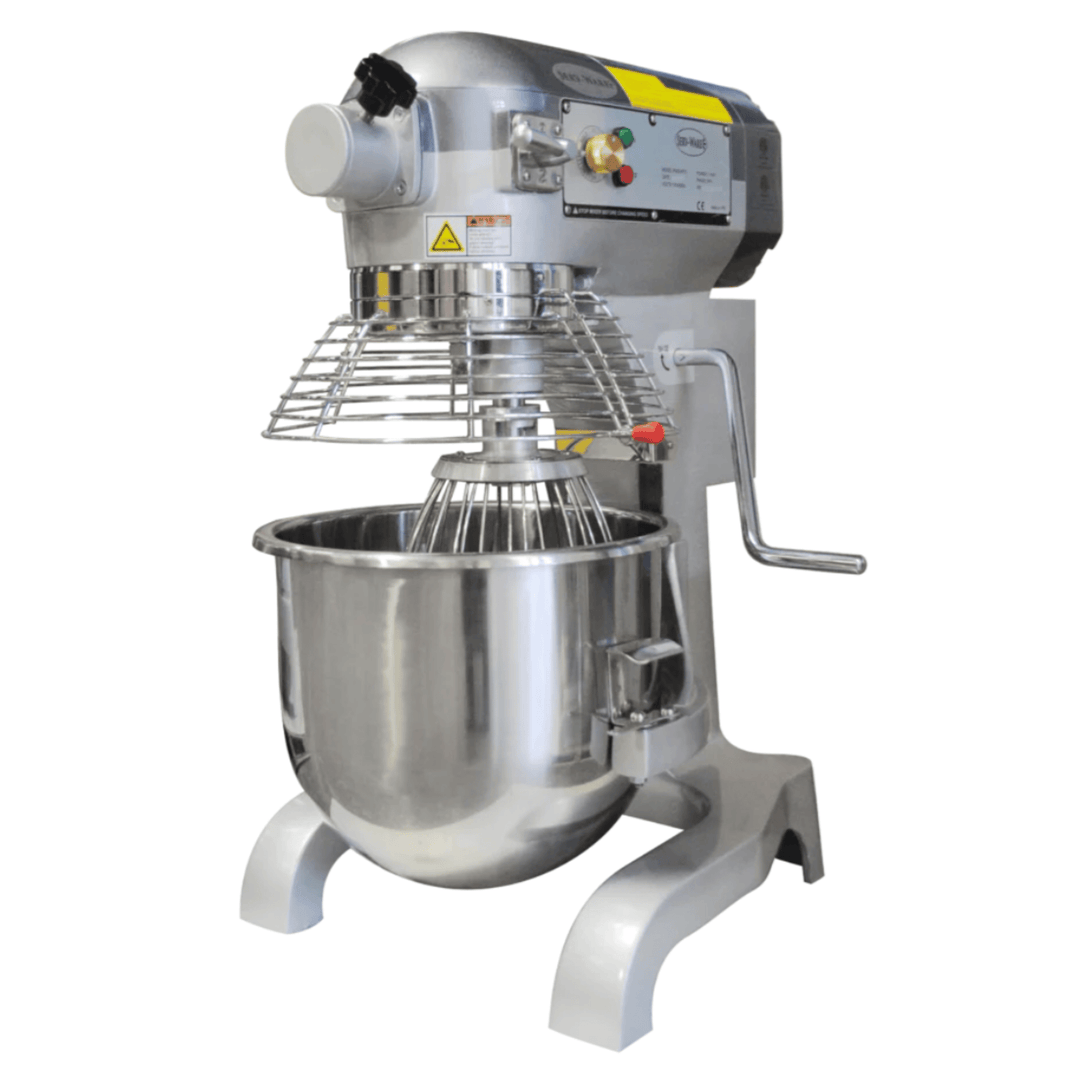 Serv-Ware PM20-PTO 20 Qt Commercial Planetary Dough Mixer – 1.5 HP, 3-Speed, Floor Model