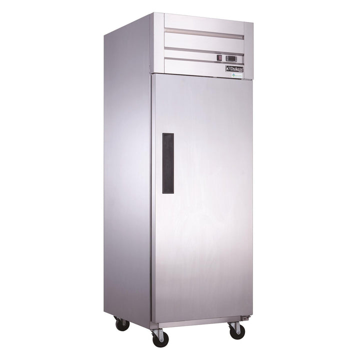 Dukers D28AR 27.5" Single Door Top Mount Commercial Refrigerator – Stainless Steel, 18.31 cu. ft., Digital Controls