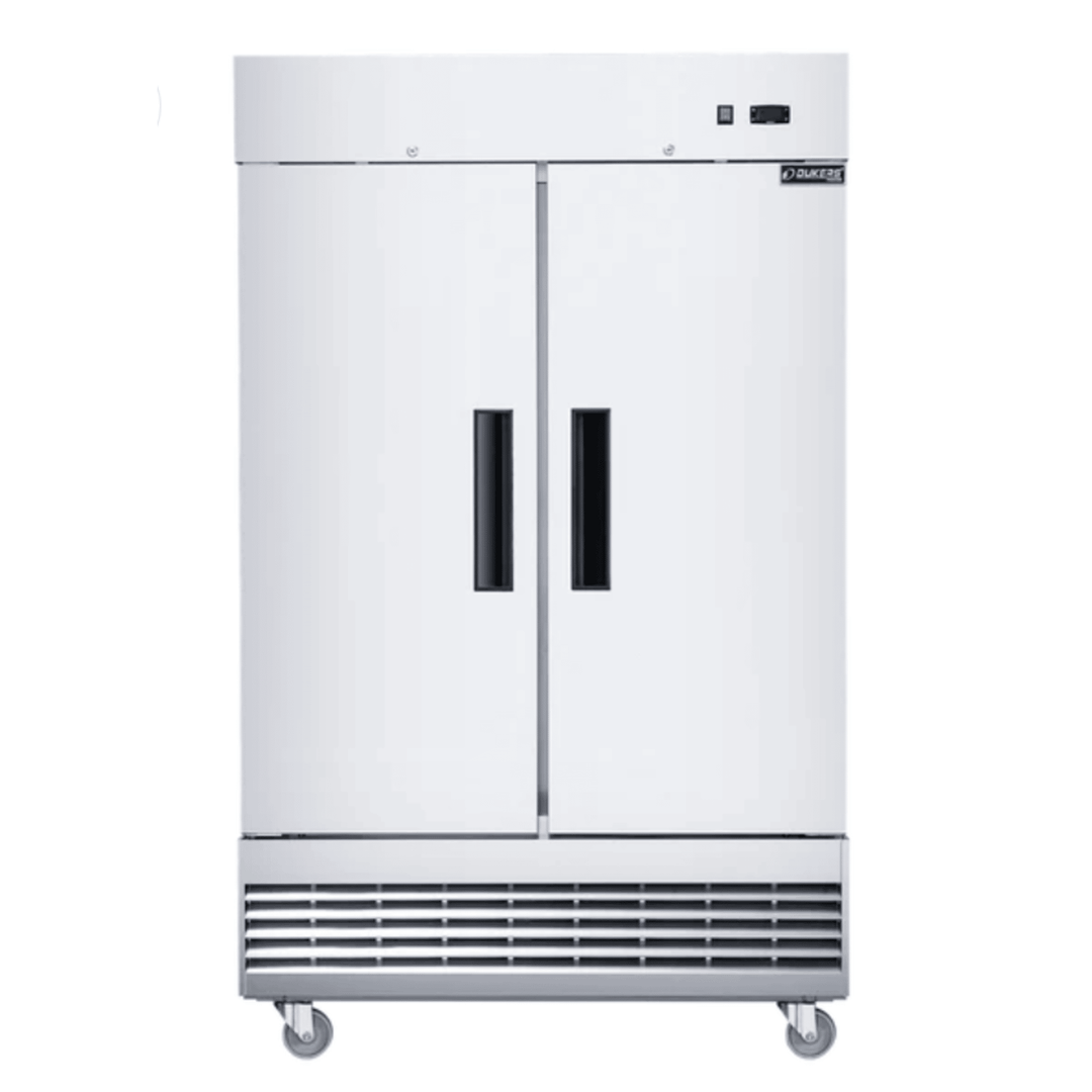 Dukers D47ER 47" Compact 2-Door Commercial Reach-In Refrigerator – Bottom Mount, Stainless Steel, 1/2 HP