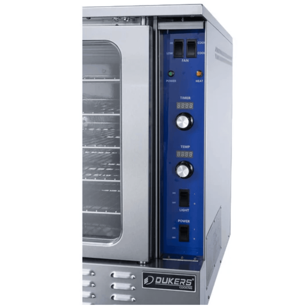 Dukers DCCOG2 Double Commercial Convection Oven – 108,000 BTU, Stainless Steel, Natural Gas/Propane Compatible