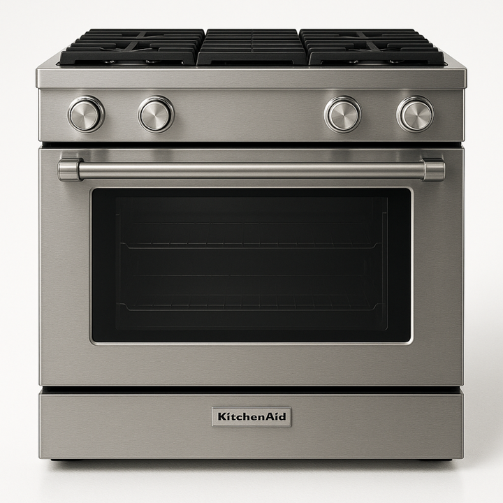 KitchenAid KSDG950ESS 30" Dual Fuel Slide-In Downdraft Range