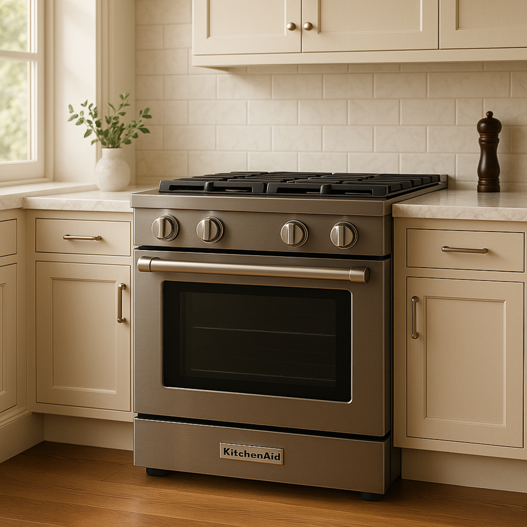 KitchenAid KSDG950ESS 30" Dual Fuel Slide-In Downdraft Range