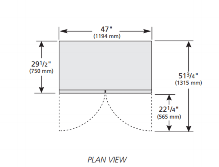 True T-49F-HC 54 1/8" T Series Two Door Reach In Freezer – 115V
